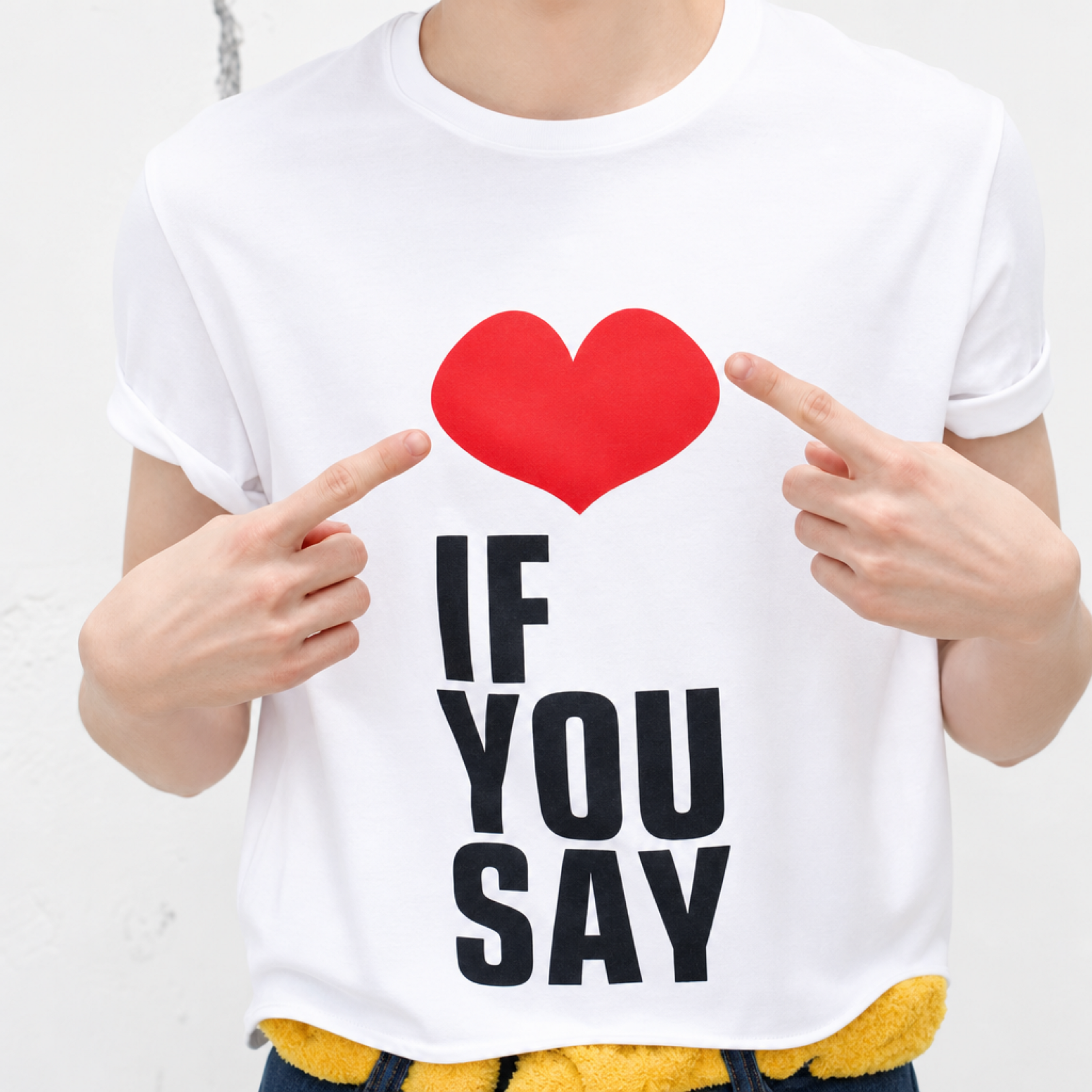 Enhypen If You Say T-Shirt, Enhypen lyrics inspired shirt, kpop concert outfit,Heart Graphic Tee